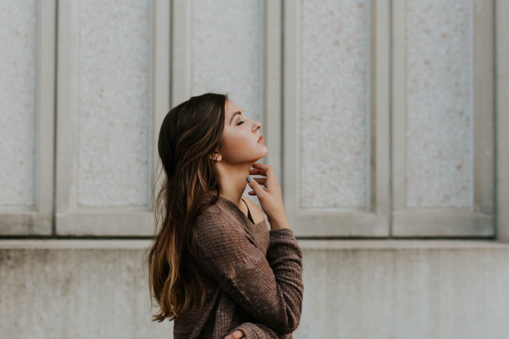 female pensive