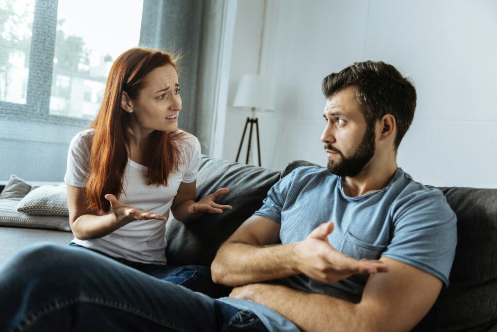 unhappy couple